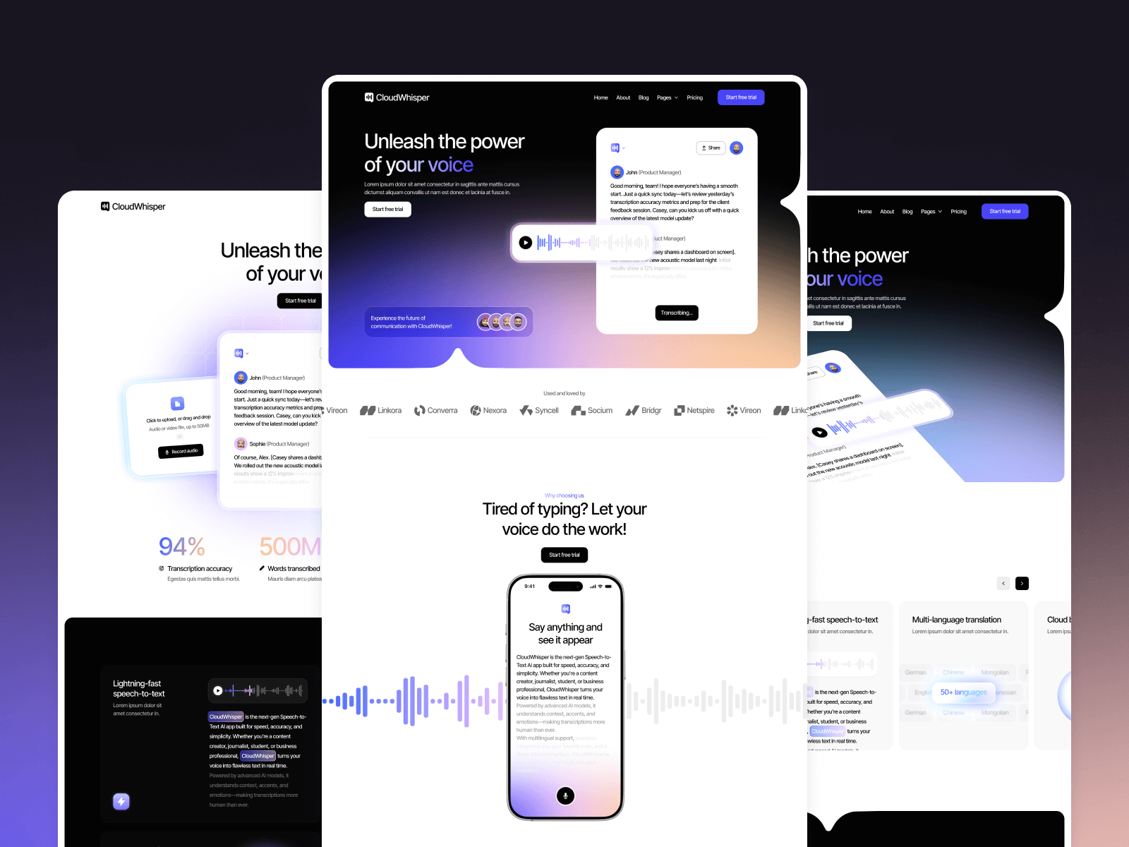 Plantilla para Webflow de Inteligencia Artificial Generativa