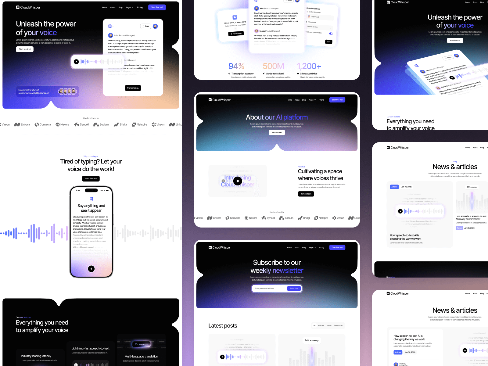 Plantilla de IA Web para Sitio Web en Webflow