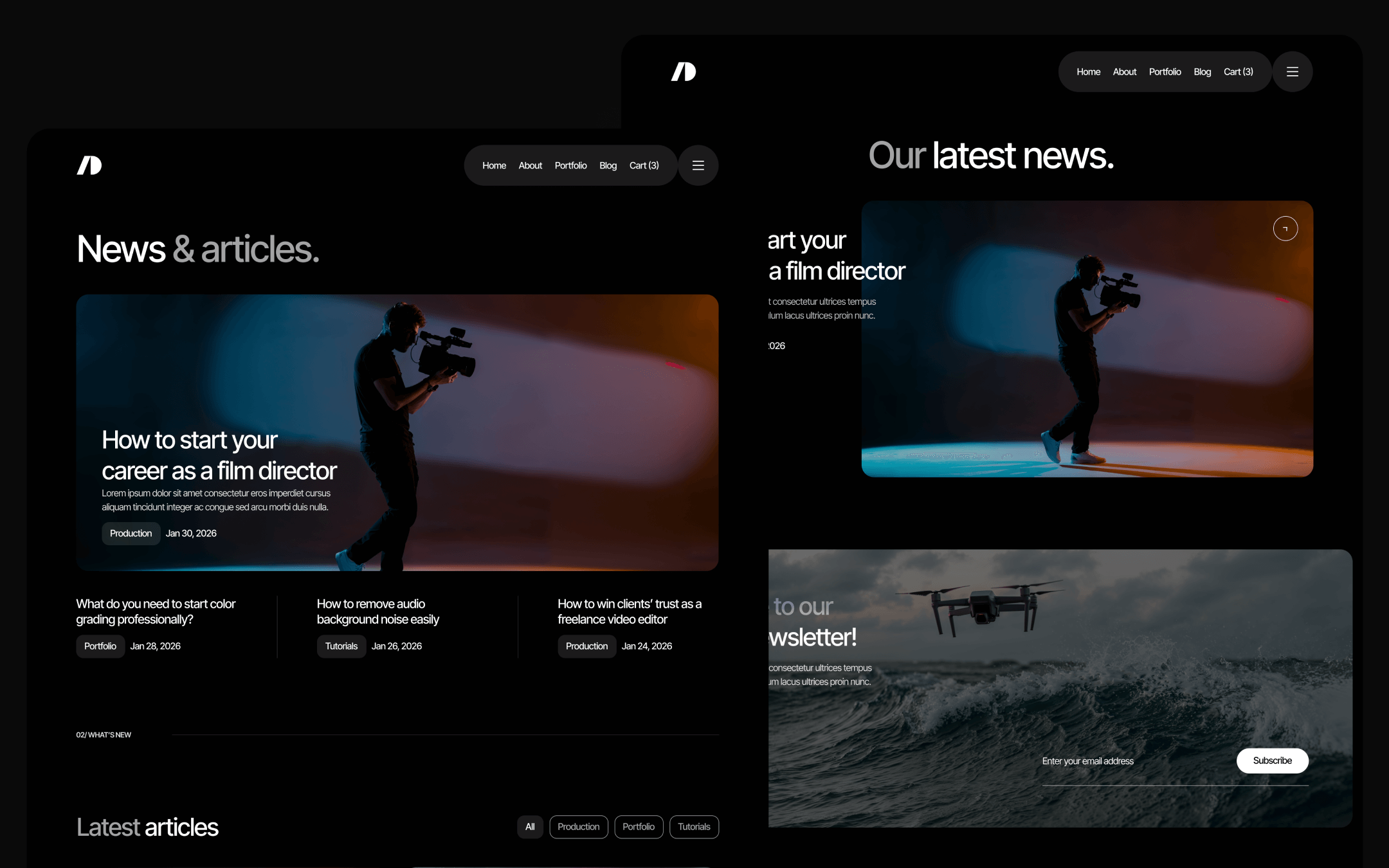 Plantilla de Agencia Creativa para Webflow CMS