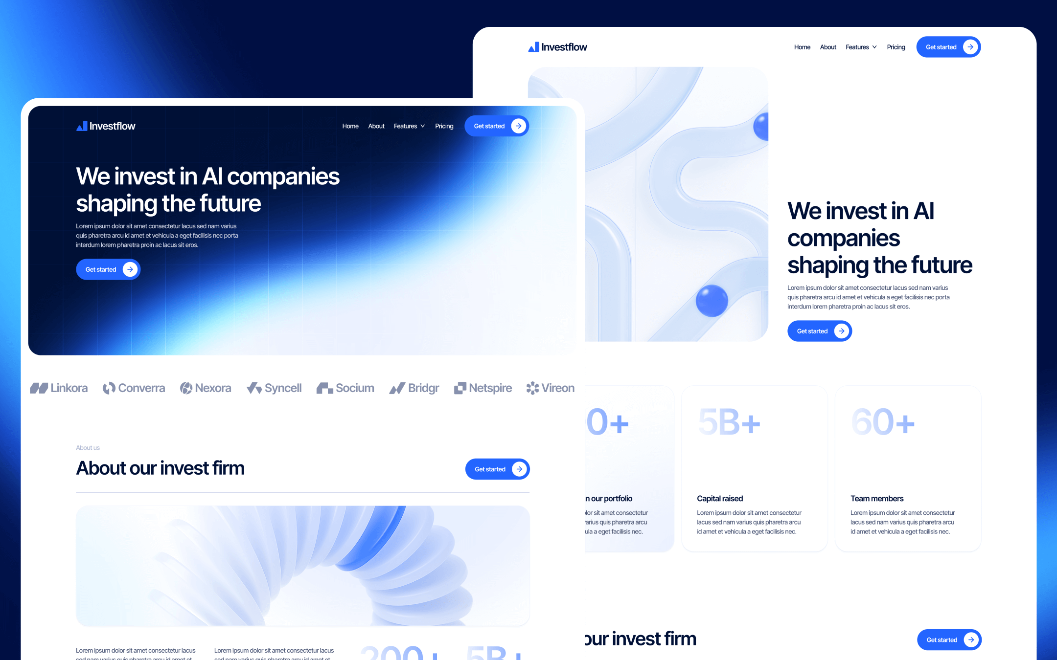 Template de Firma de Inversión para Webflow