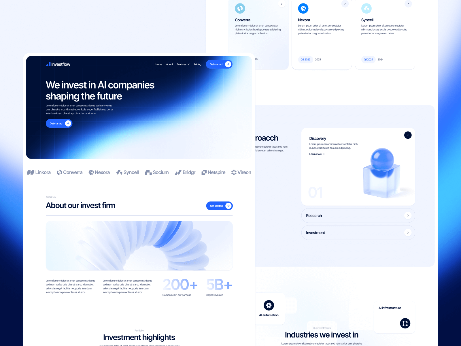 Template de Firma de Inversión para Webflow