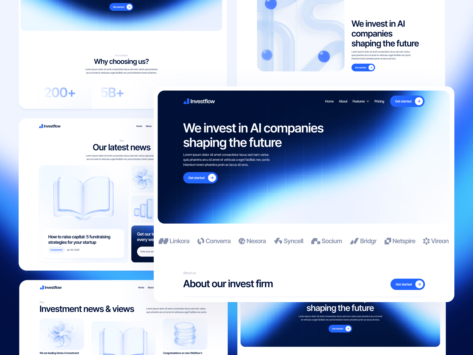 Plantilla para Webflow de Empresa de Inversiones