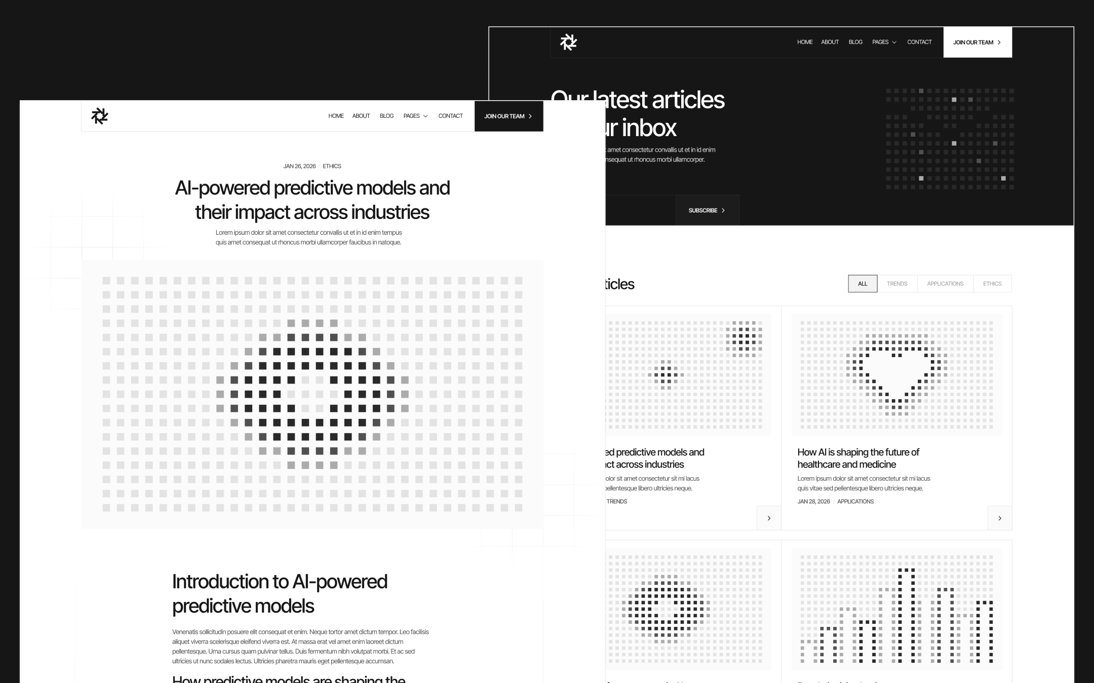 Plantilla de Inteligencia Artificial para Sitio Web en Webflow