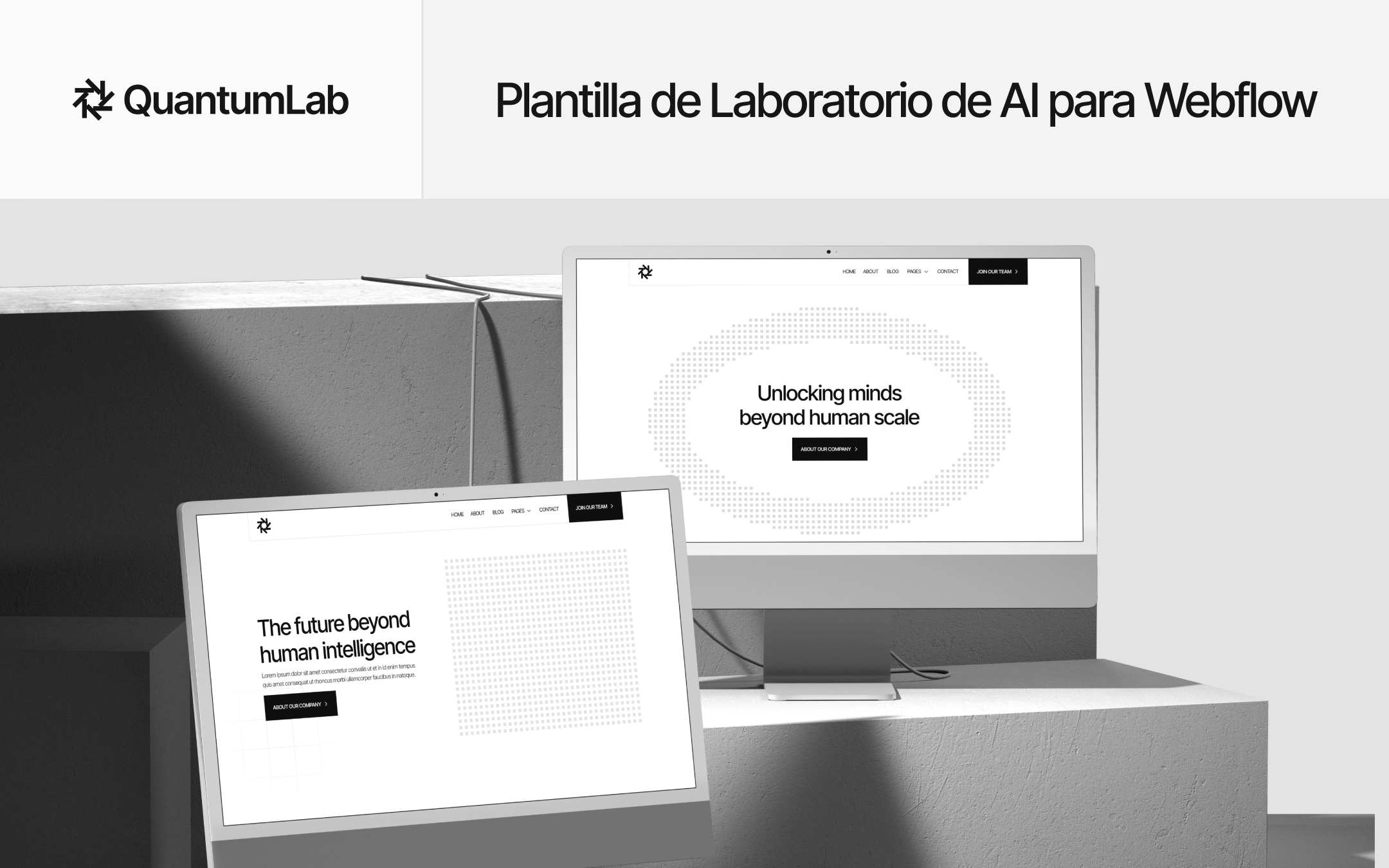 Plantilla de Laboratorio de IA para Webflow