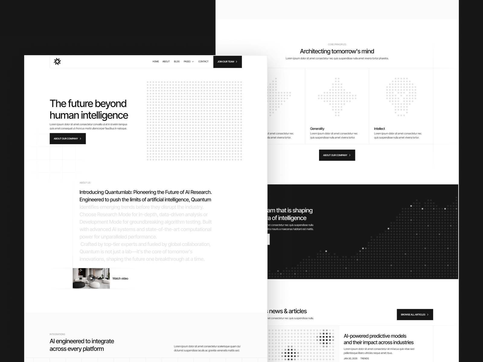 Plantilla de Laboratorio de IA para Webflow