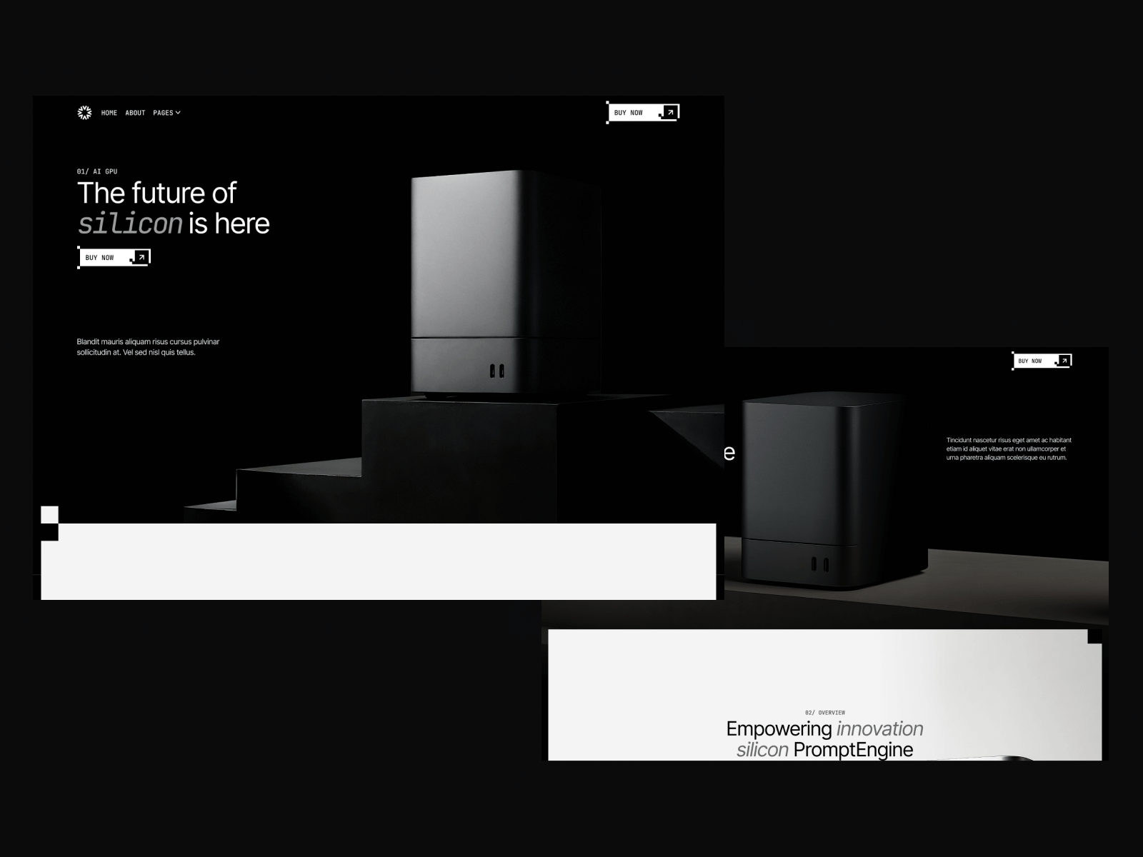 Plantilla de Plataforma de desarrollo IA para Webflow