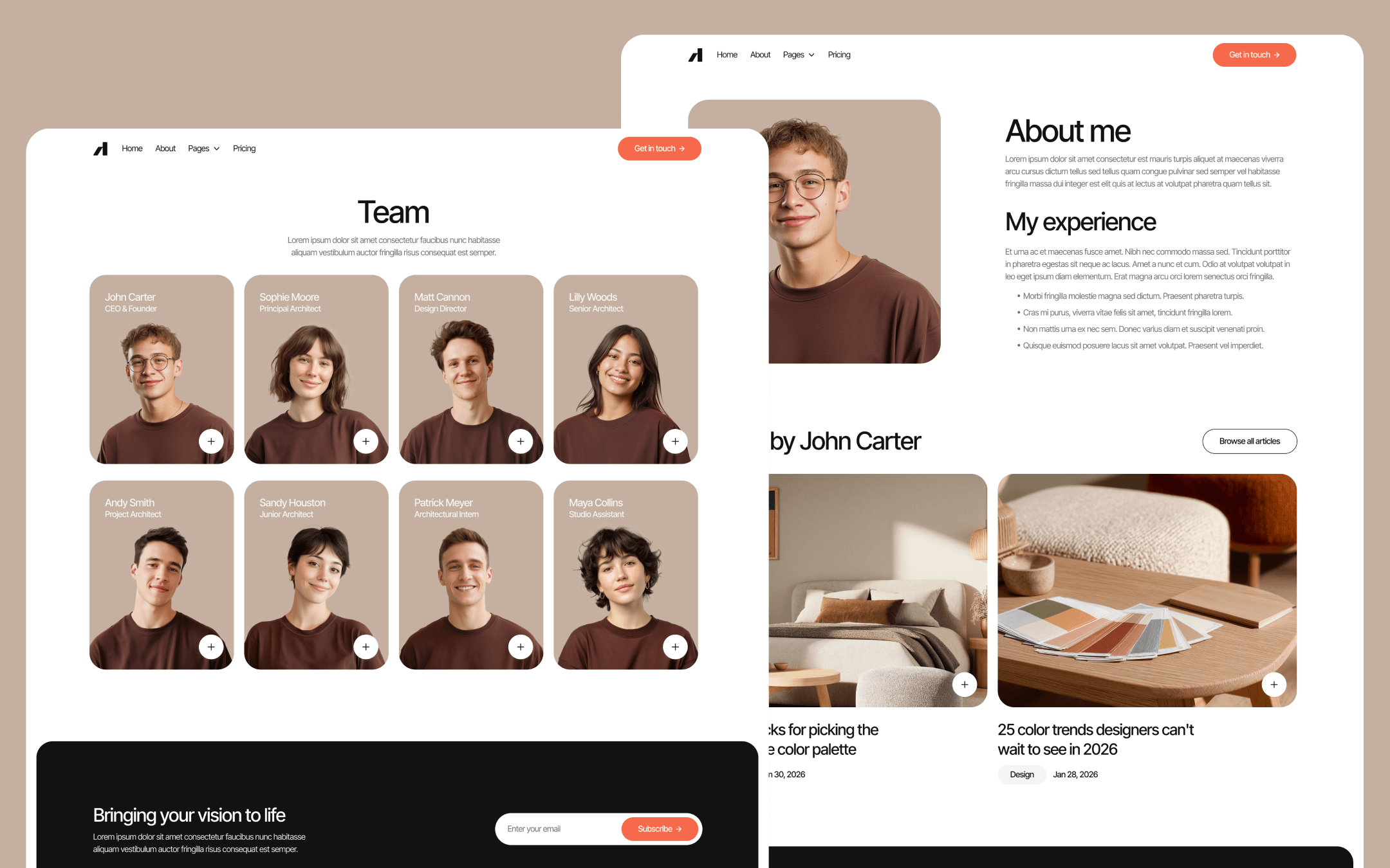 Plantilla De Oficina De Arquitectura Para Webflow CMS