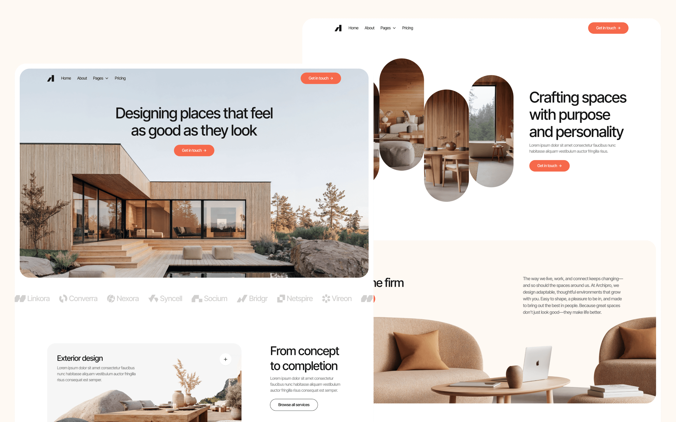 Template De Firma Arquitectónica Para Webflow