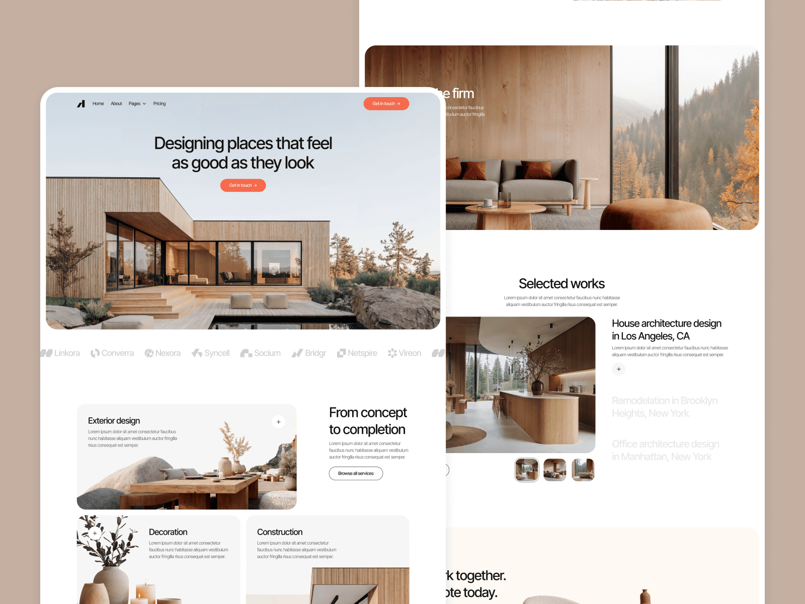Template De Firma Arquitectónica Para Webflow