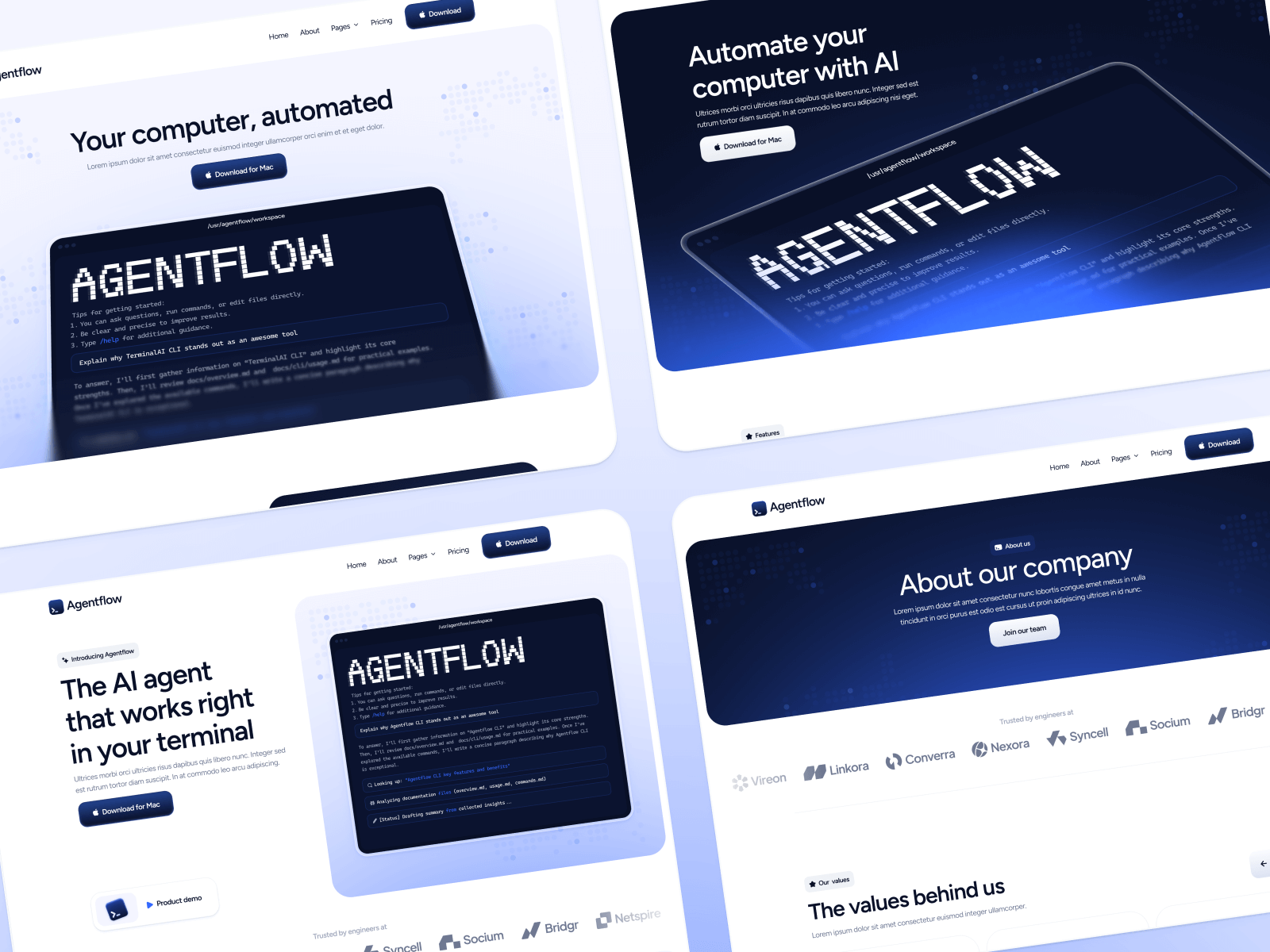 Plantilla para Webflow de Asistente de IA