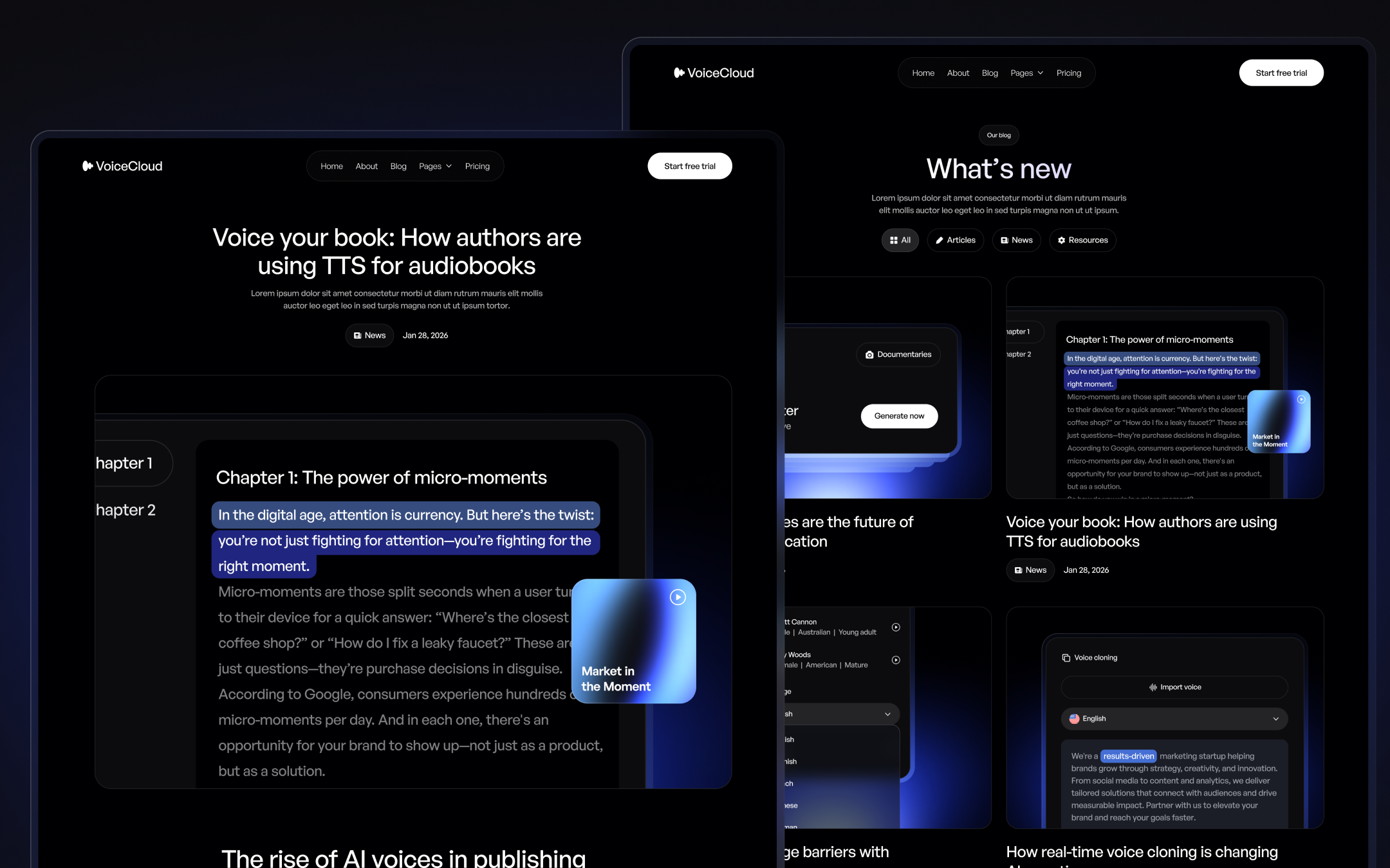 Plantilla de Asistente Virtual para Sitio Web en Webflow