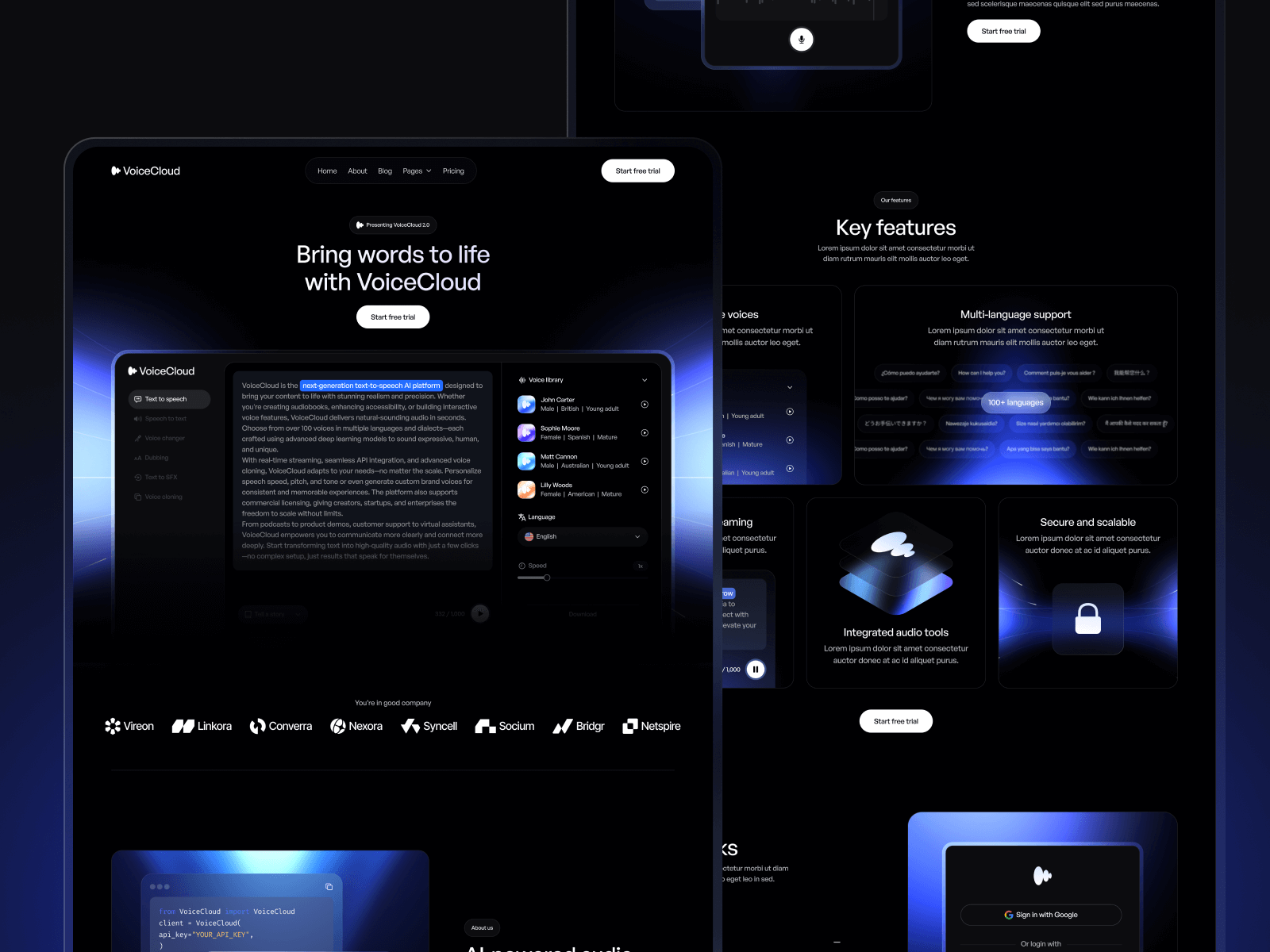 Template de Asistente Virtual para Webflow
