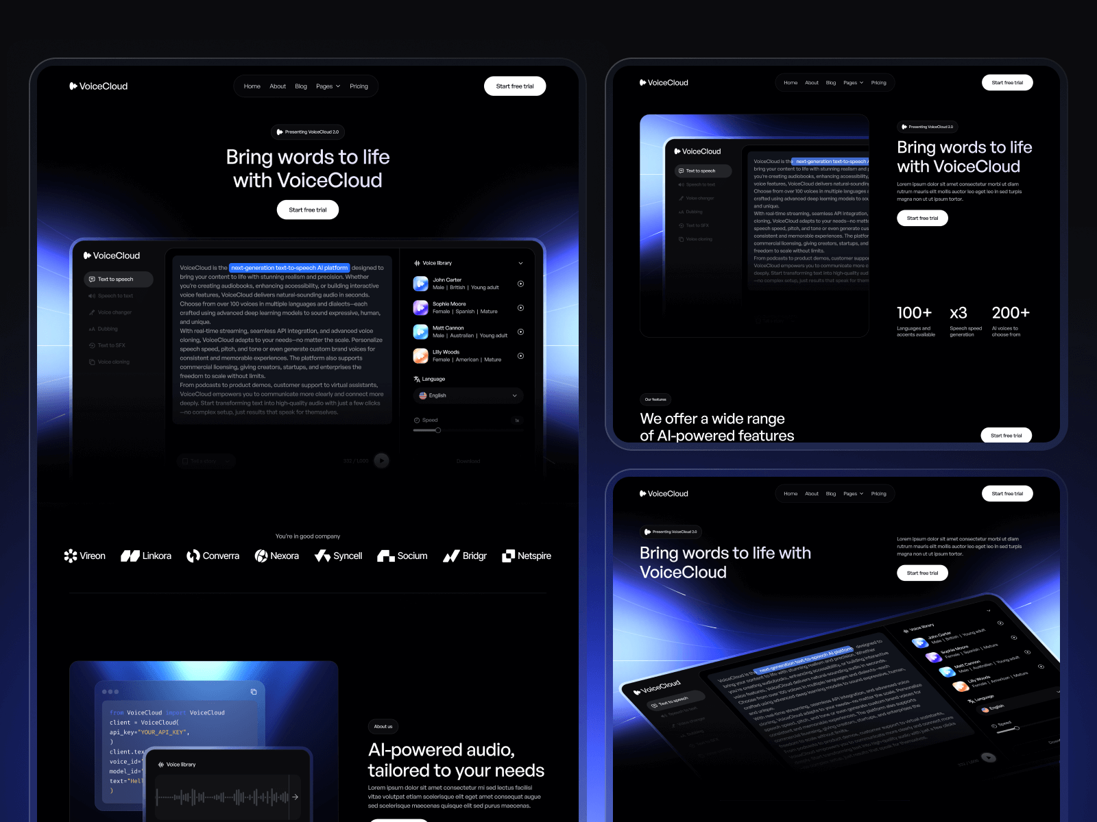 Plantilla de Asistente Virtual para Sitio Web en Webflow