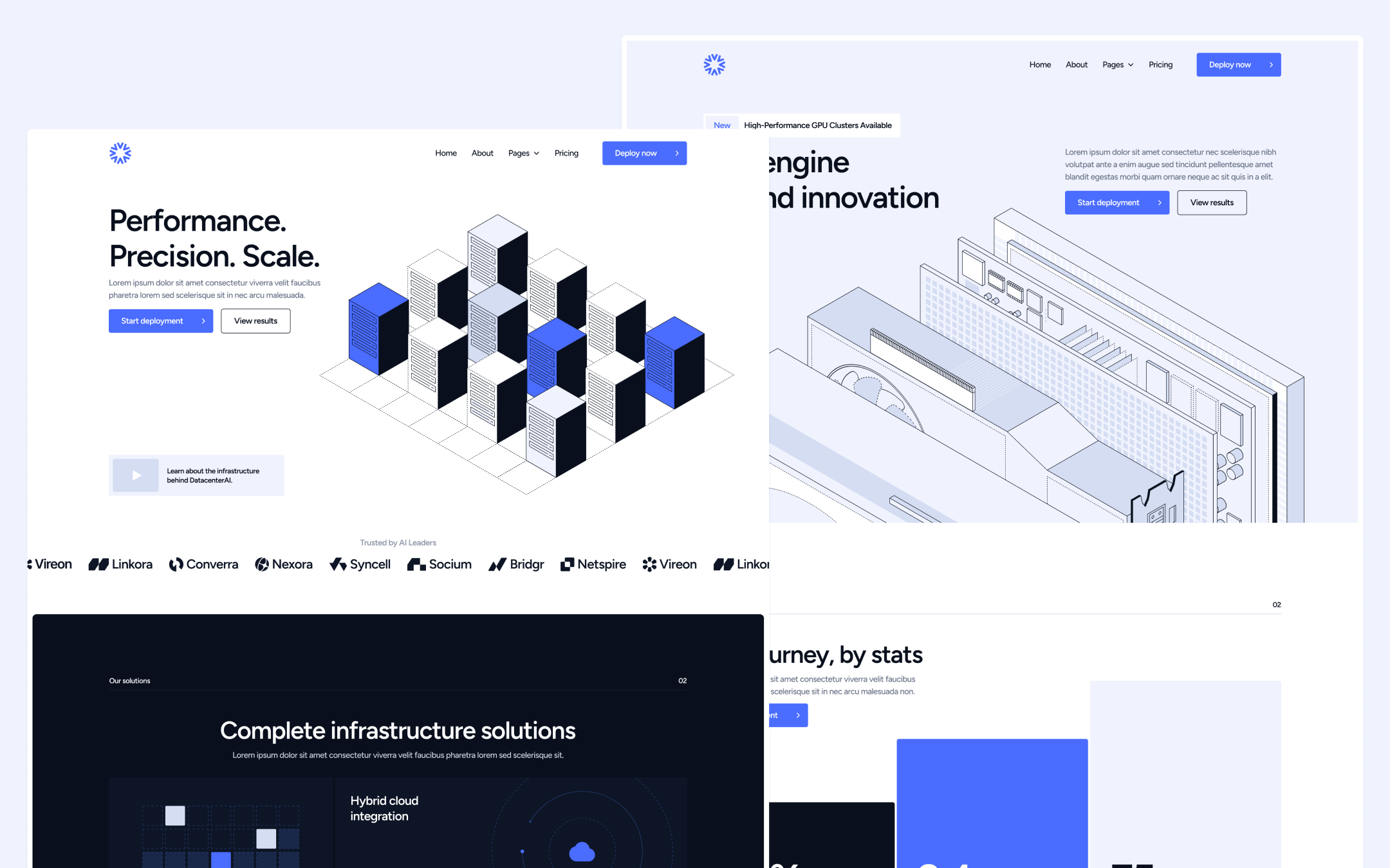Template de Almacenamiento en la Nube para Webflow