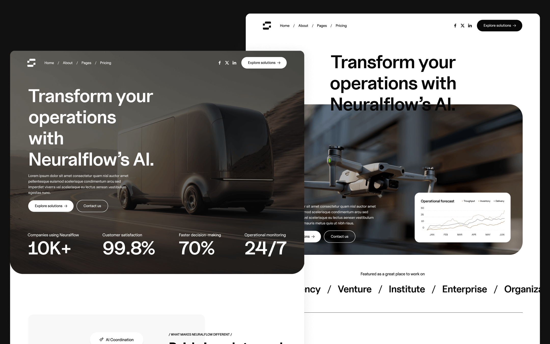 Template de IA para Webflow