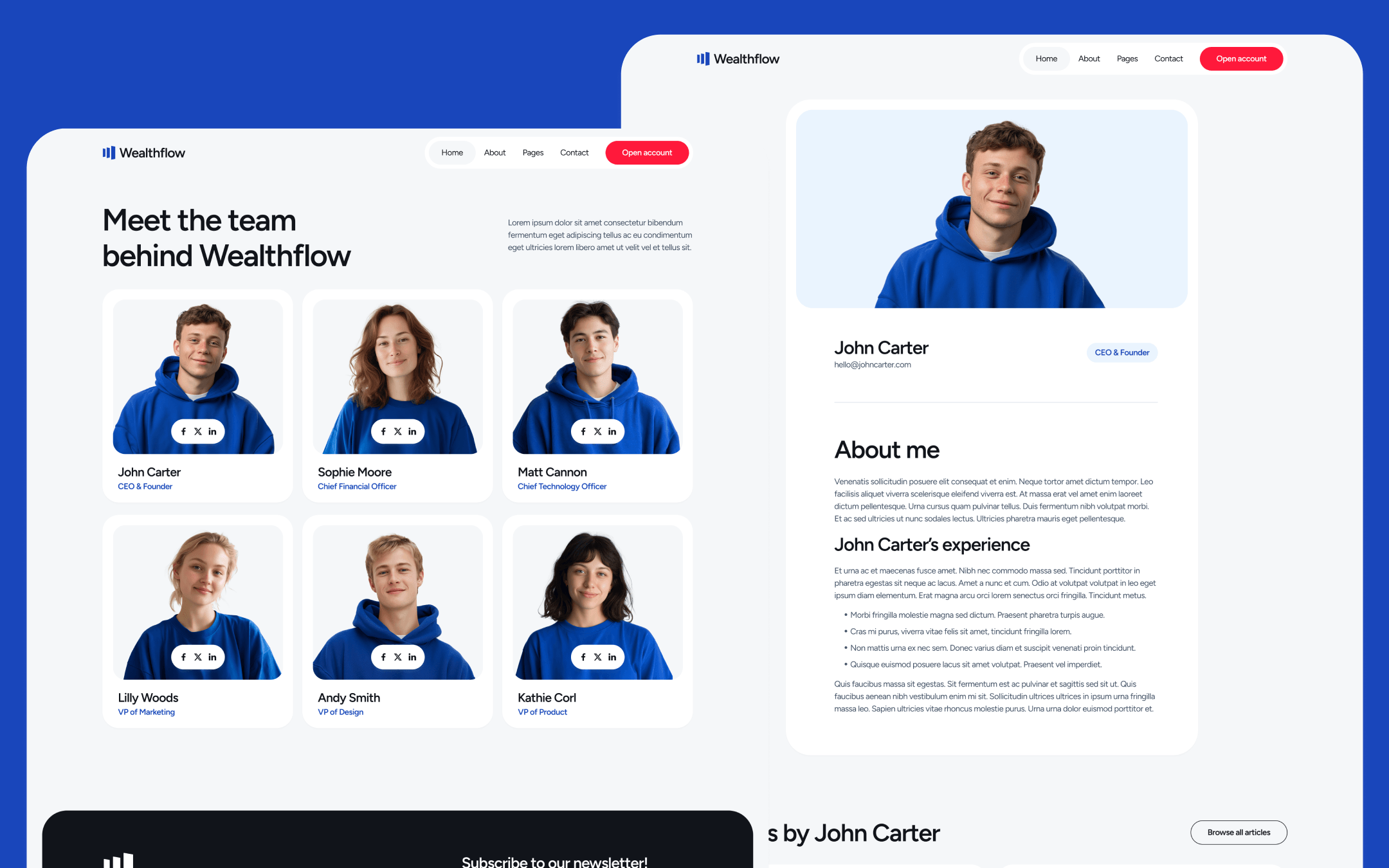 Plantilla de Banco para Webflow CMS