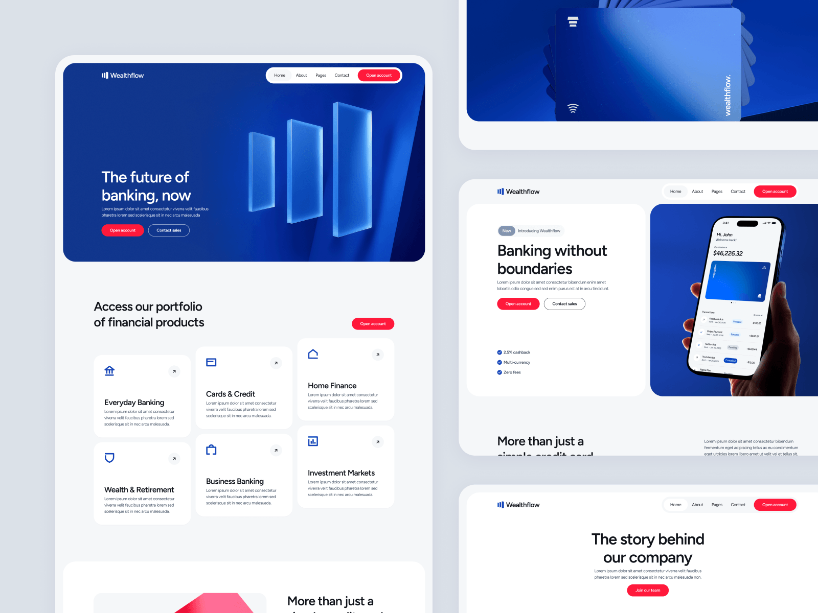 Plantilla para Webflow de Banco Digital