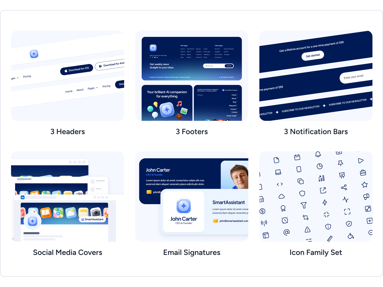 SmartAssistant - AI Assistant App Webflow Template Benefits