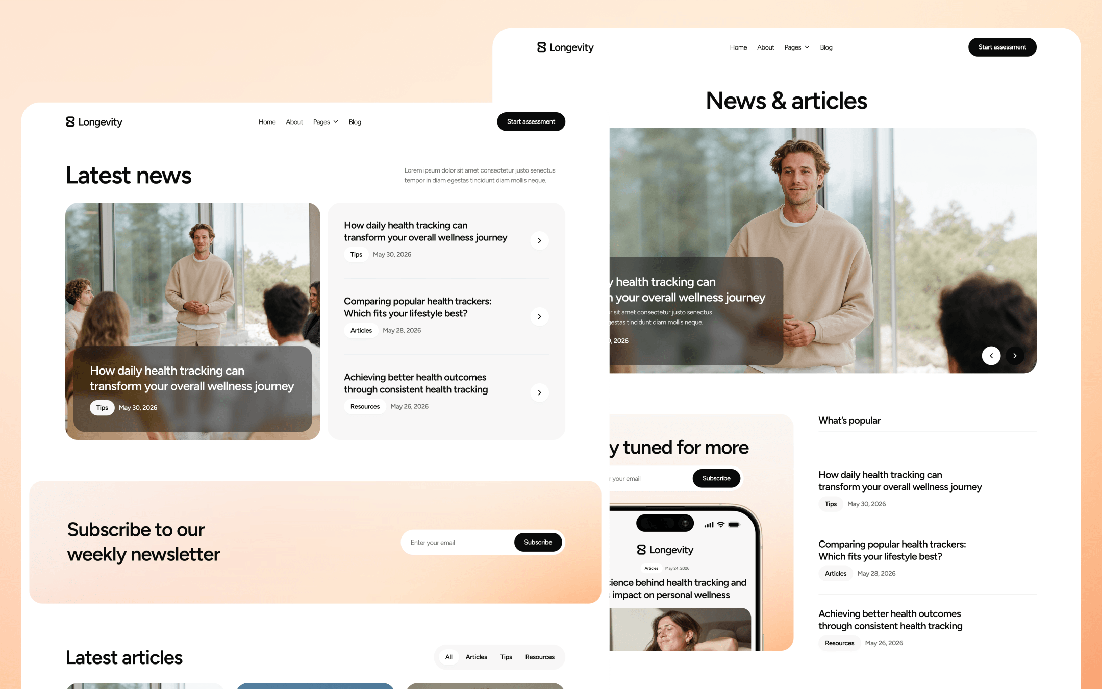 Plantilla de Salud Preventiva para Webflow CMS