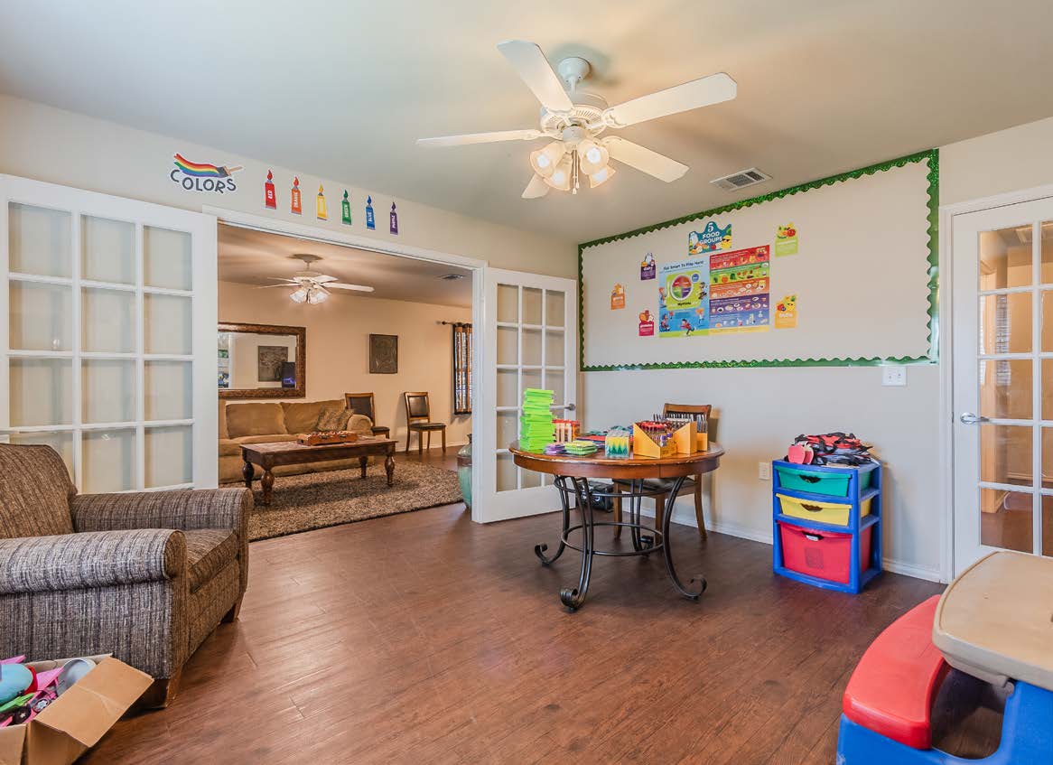 Playroom with toys 