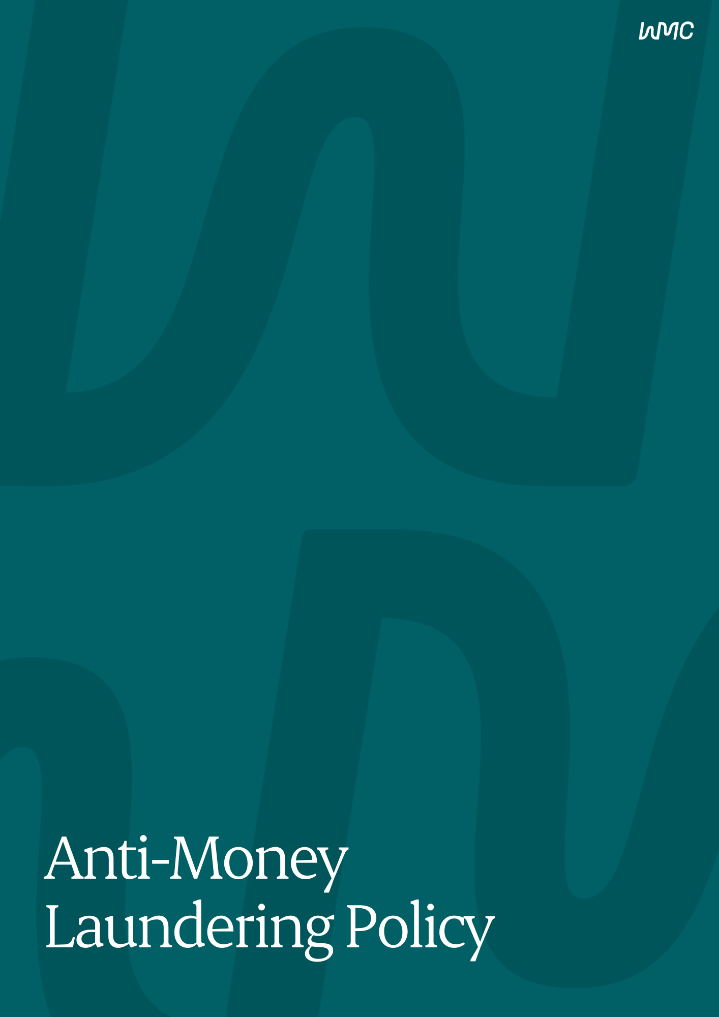 Anti-Money Laundering policy cover