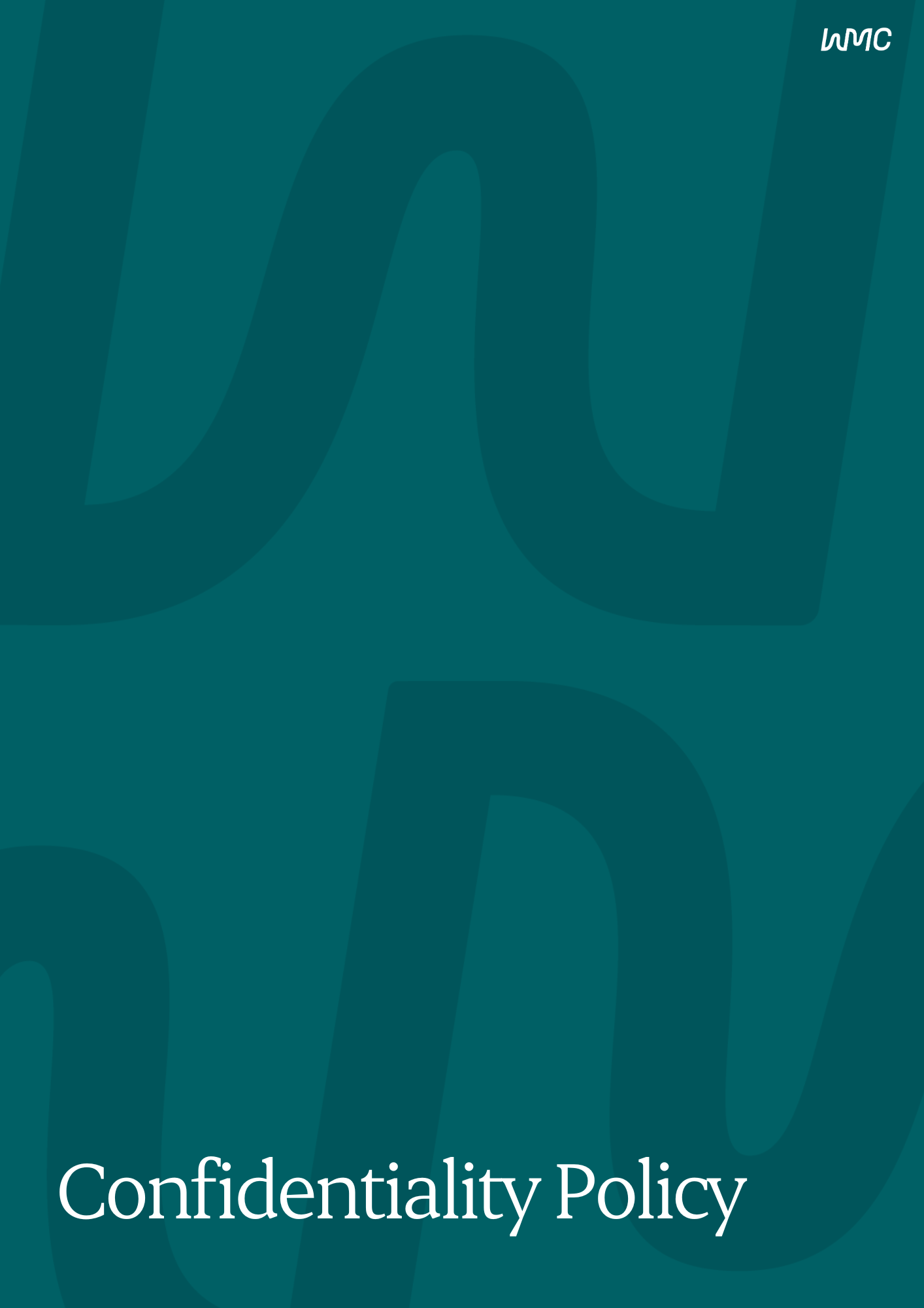 Confidentiality policy cover