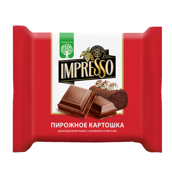 Шоколад Импрессо молочный "Пирожное картошка"
