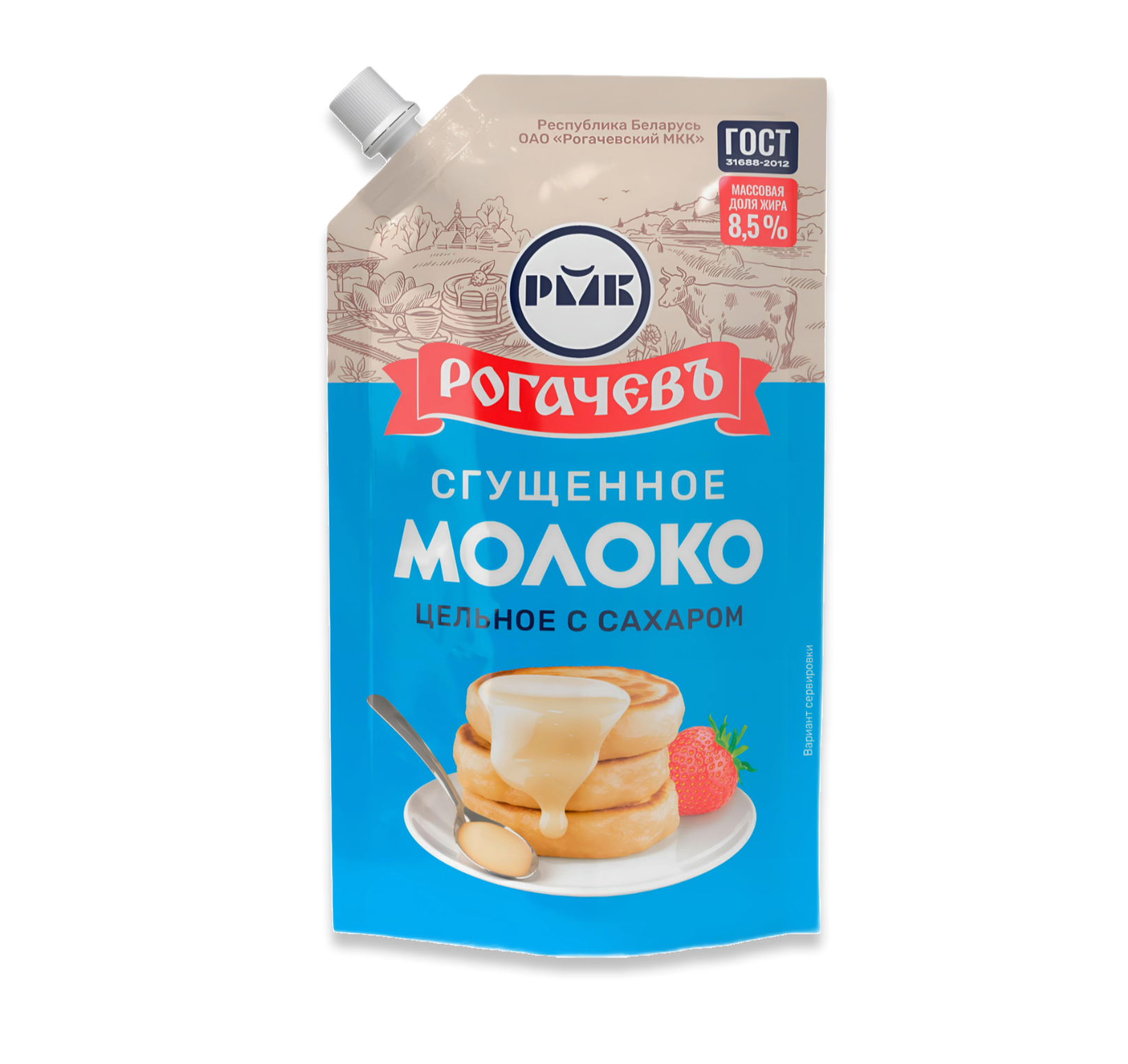 конс. Молоко сгущённое 8,5% дой-пак Рогачев