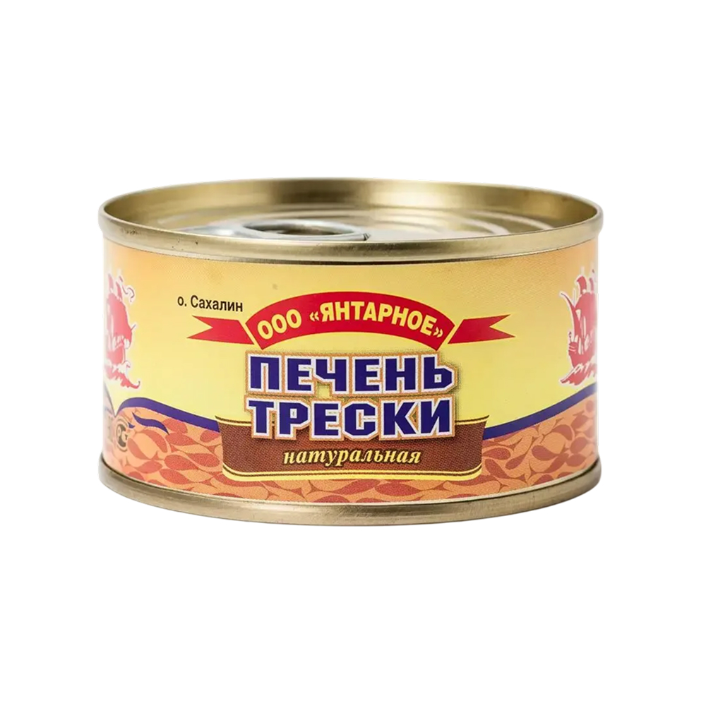 конс. Печень трески натуральная ж/б ООО Янтарное