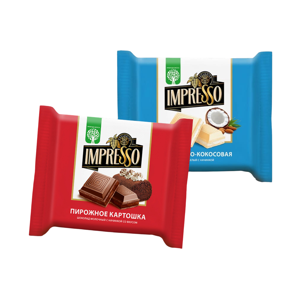 Шоколад Импрессо с начинкой