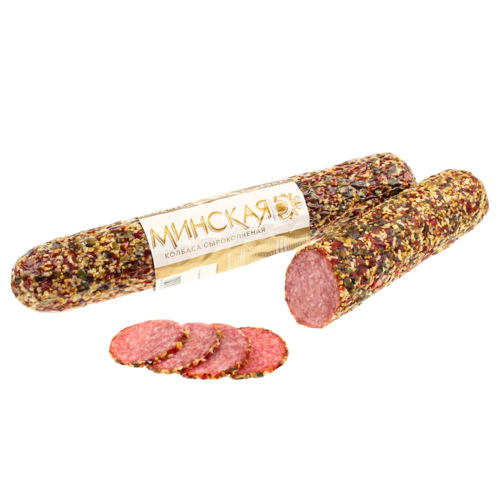 Колбаса с/к Минская в обсыпке 1с Гродно