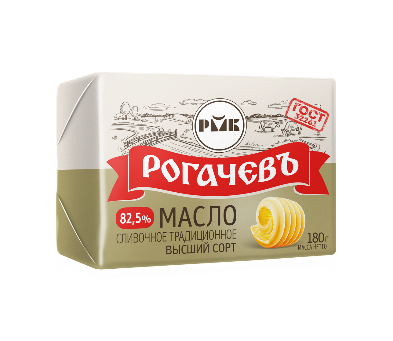 Масло сливочное Традиционное 82,5% Рогачев