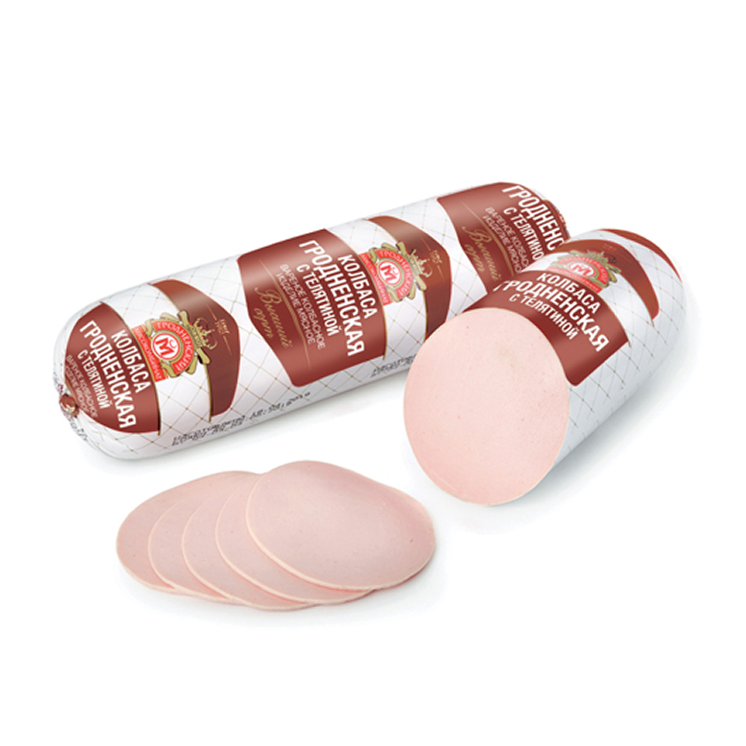 Колбаса вар. Гродненская с телятиной в/с иск.об. Гродно