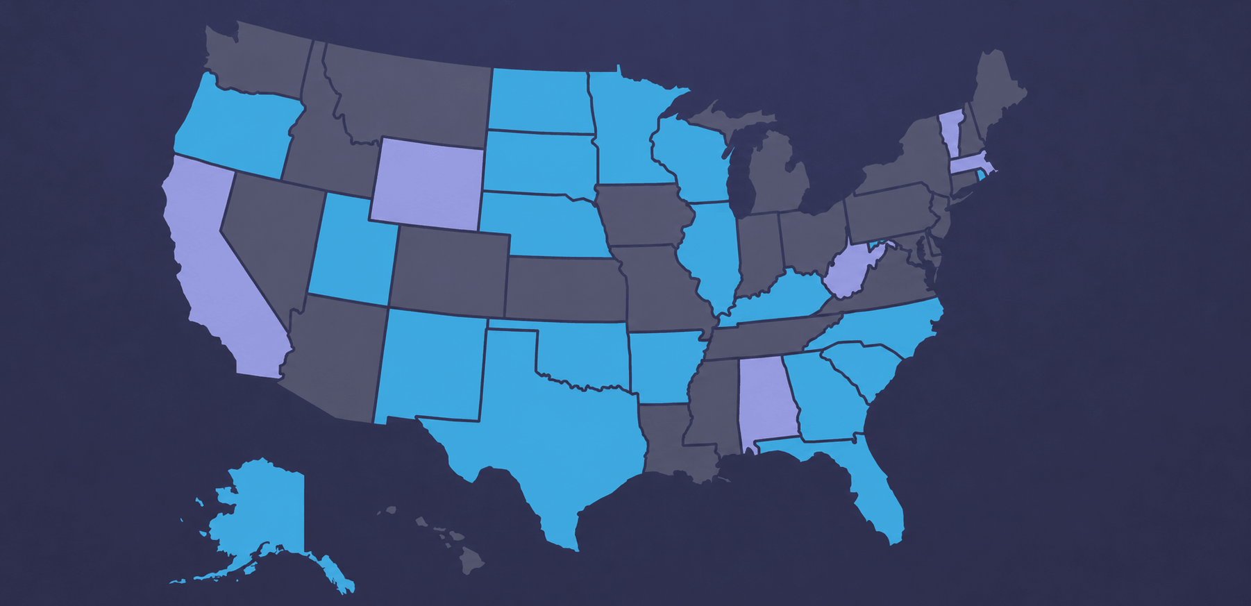 A map of eligible states - Boom Fantasy Sports