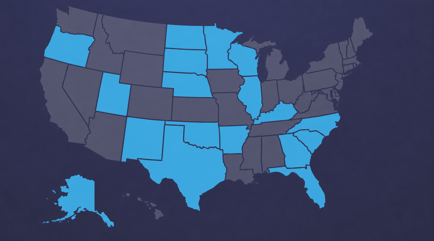 A map of eligible states - Boom Fantasy Sports