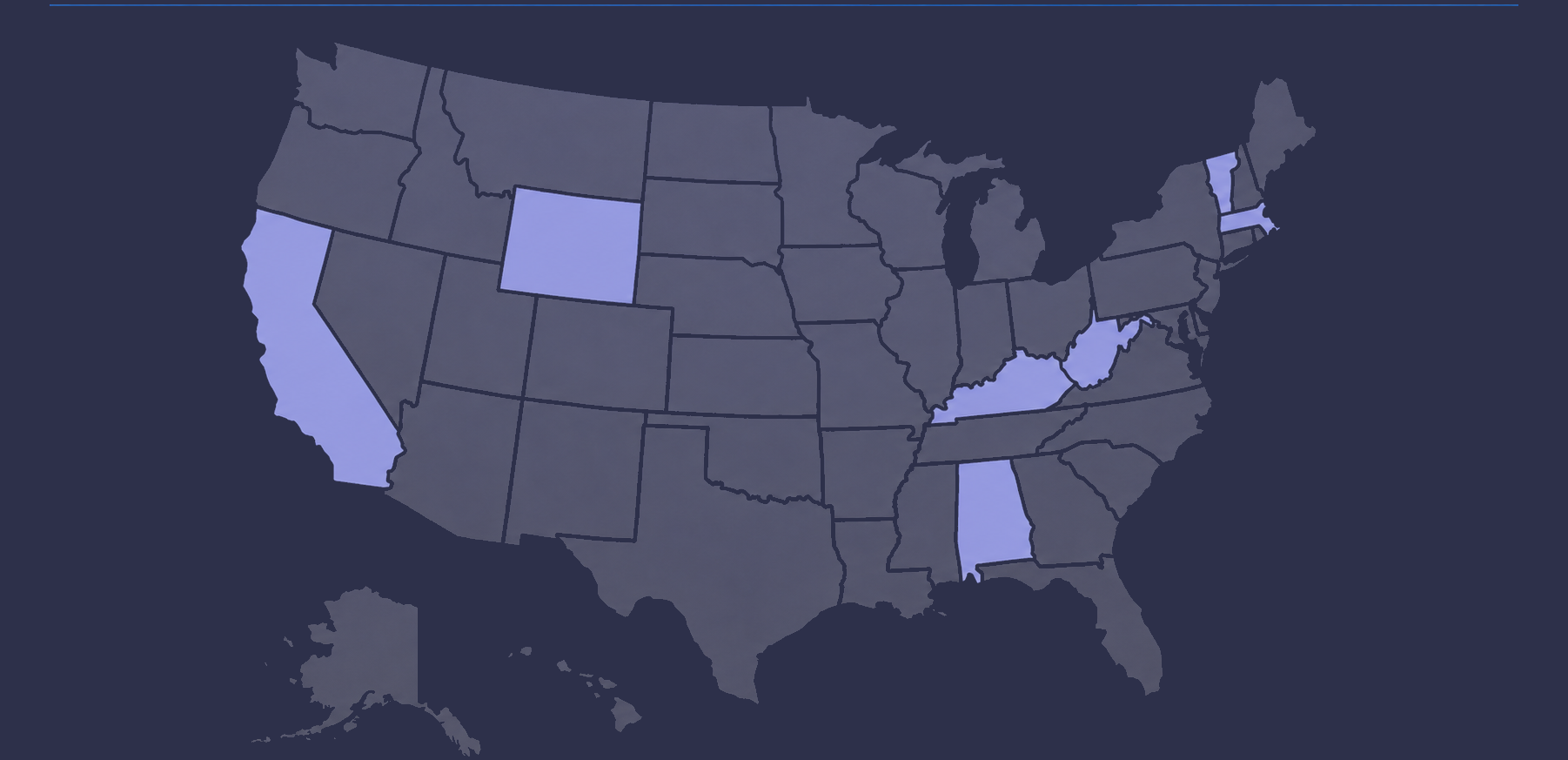 A map of eligible states - Boom Fantasy Sports