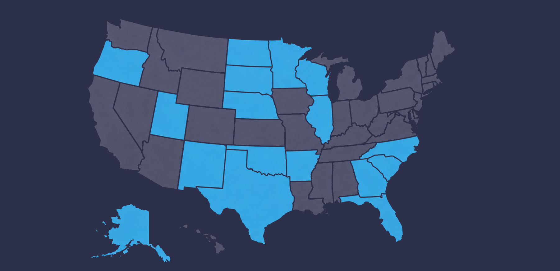 A map of eligible states - Boom Fantasy Sports