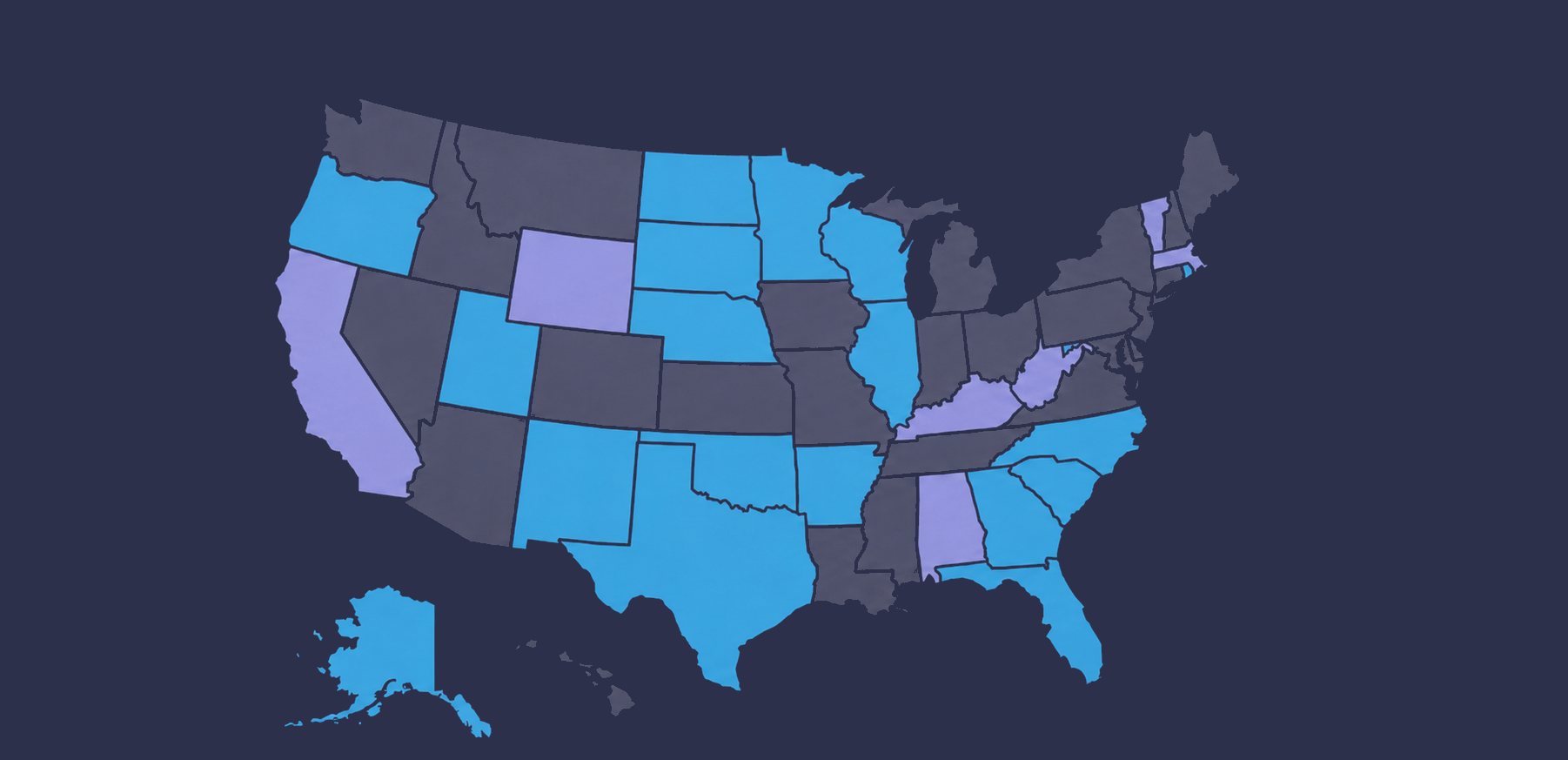 A map of eligible states - Boom Fantasy Sports