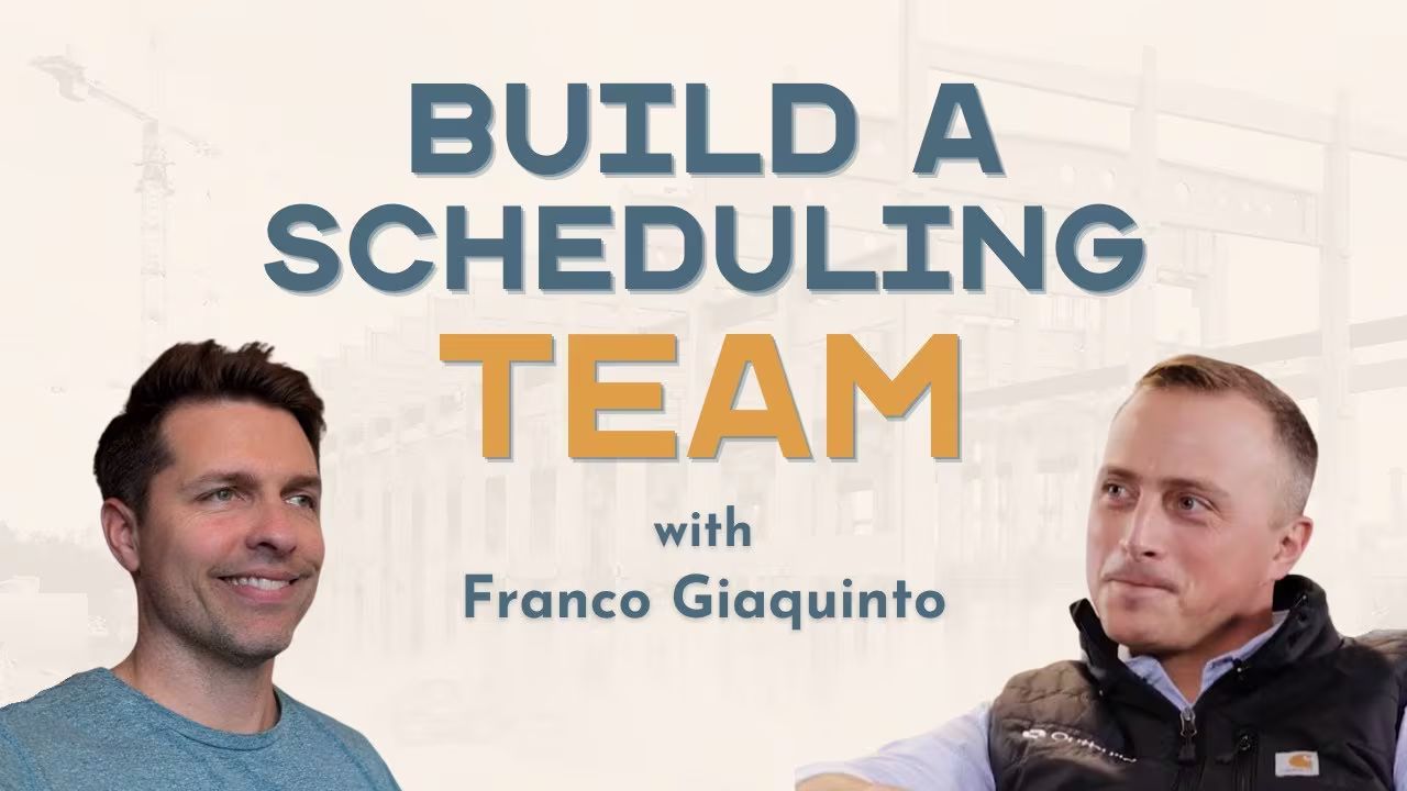 How to build a world-class construction scheduling team