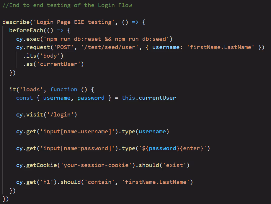 End-to-end testing with Cypress