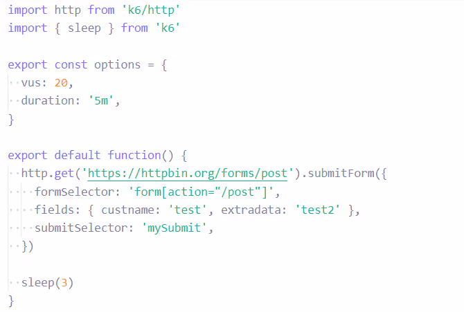 Performance testing with k6.io