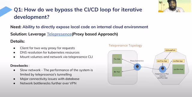 telepresence diagram with drawbacks