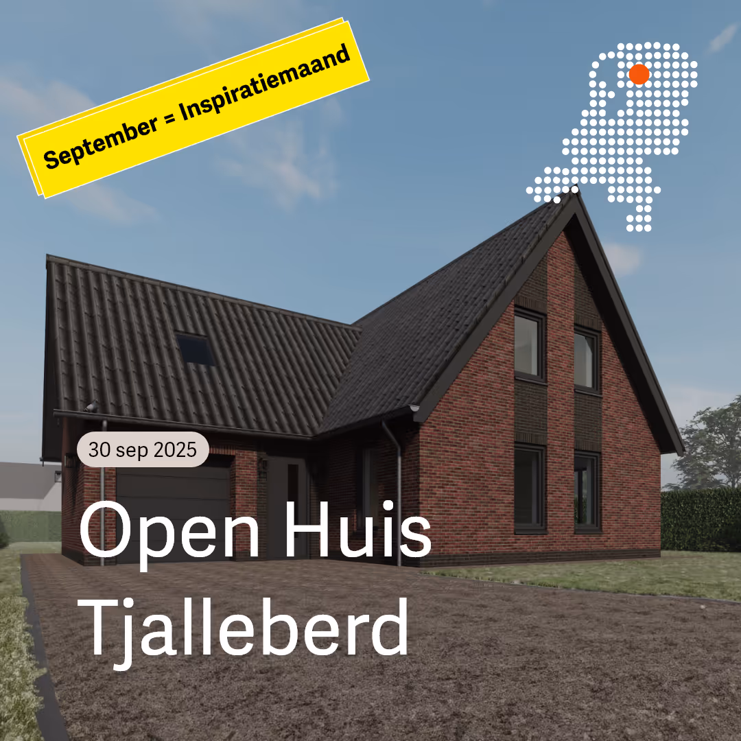 Impressie van een vrijstaande t-kap woning