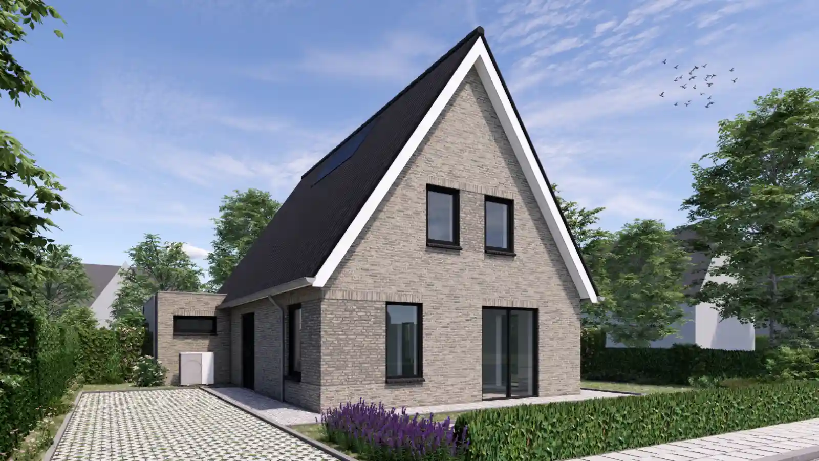 Render van vrijstaande woning