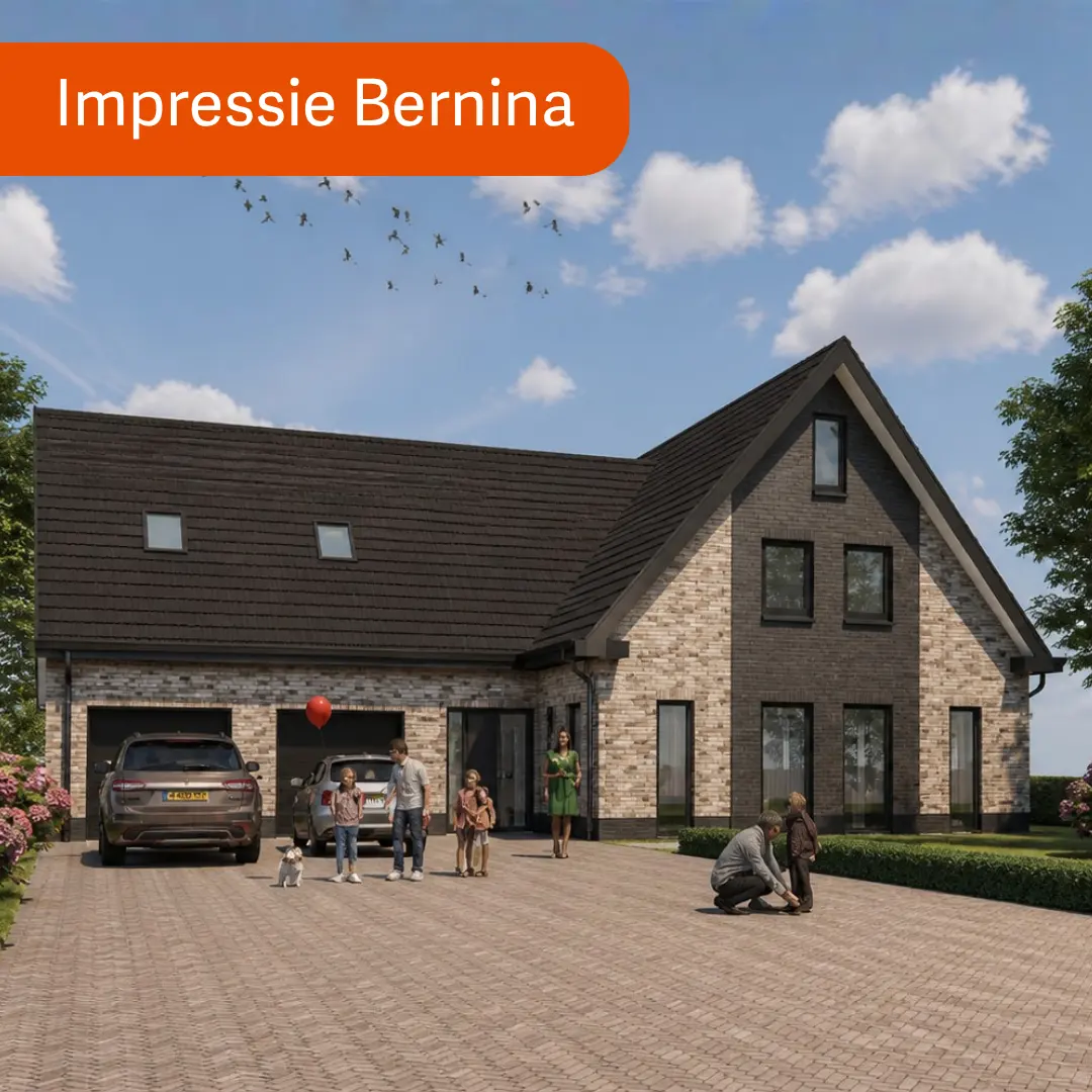 render woning met dubbele garage