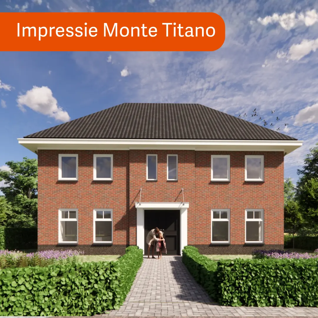 render vrijstaande woning in herenhuis stijl