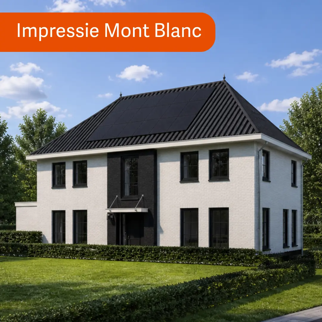 Render vrijstaande hoogbouw woning in moderne stijl