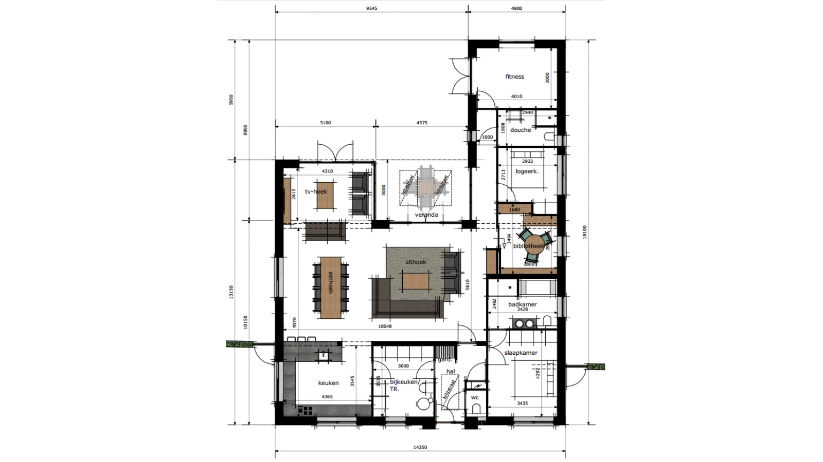 Plattegrond van levensloopbestendige woning