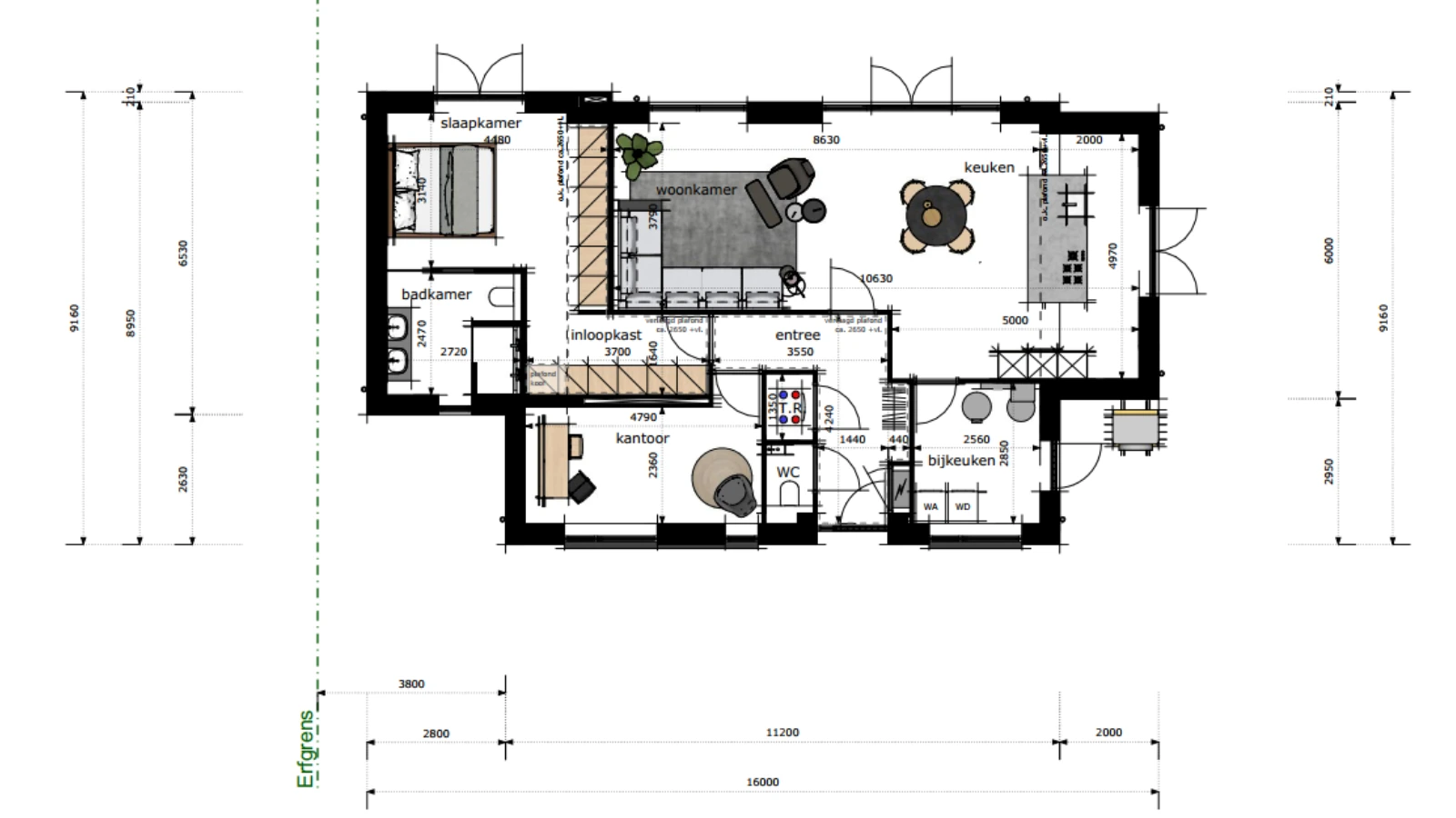 Plattegrond van levensloopbestendige woning