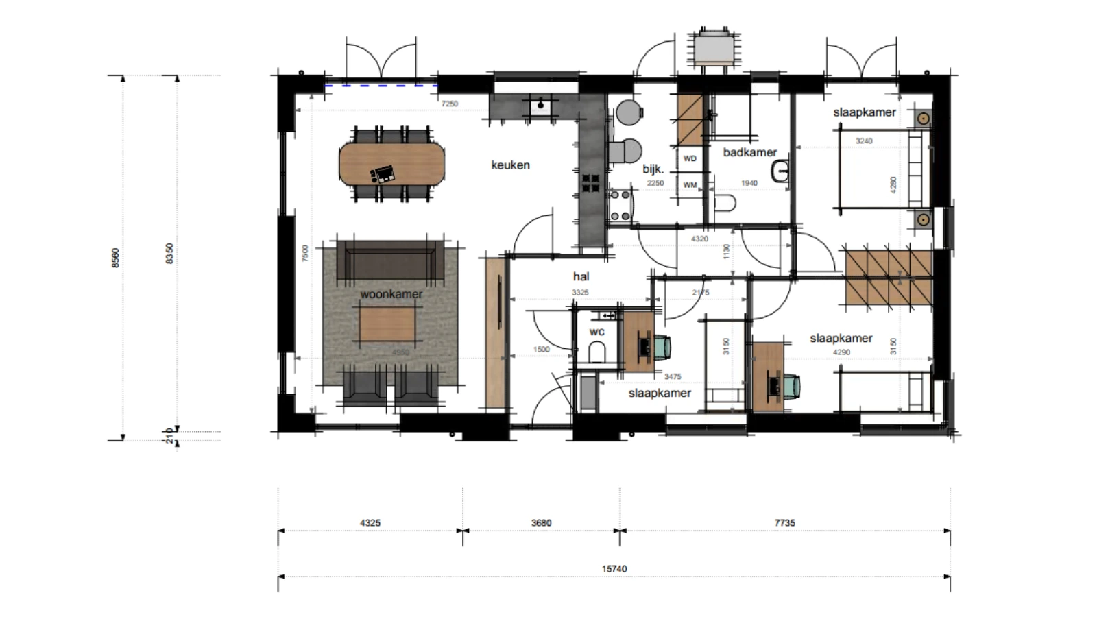 Plattegrond van levensloopbestendige woning